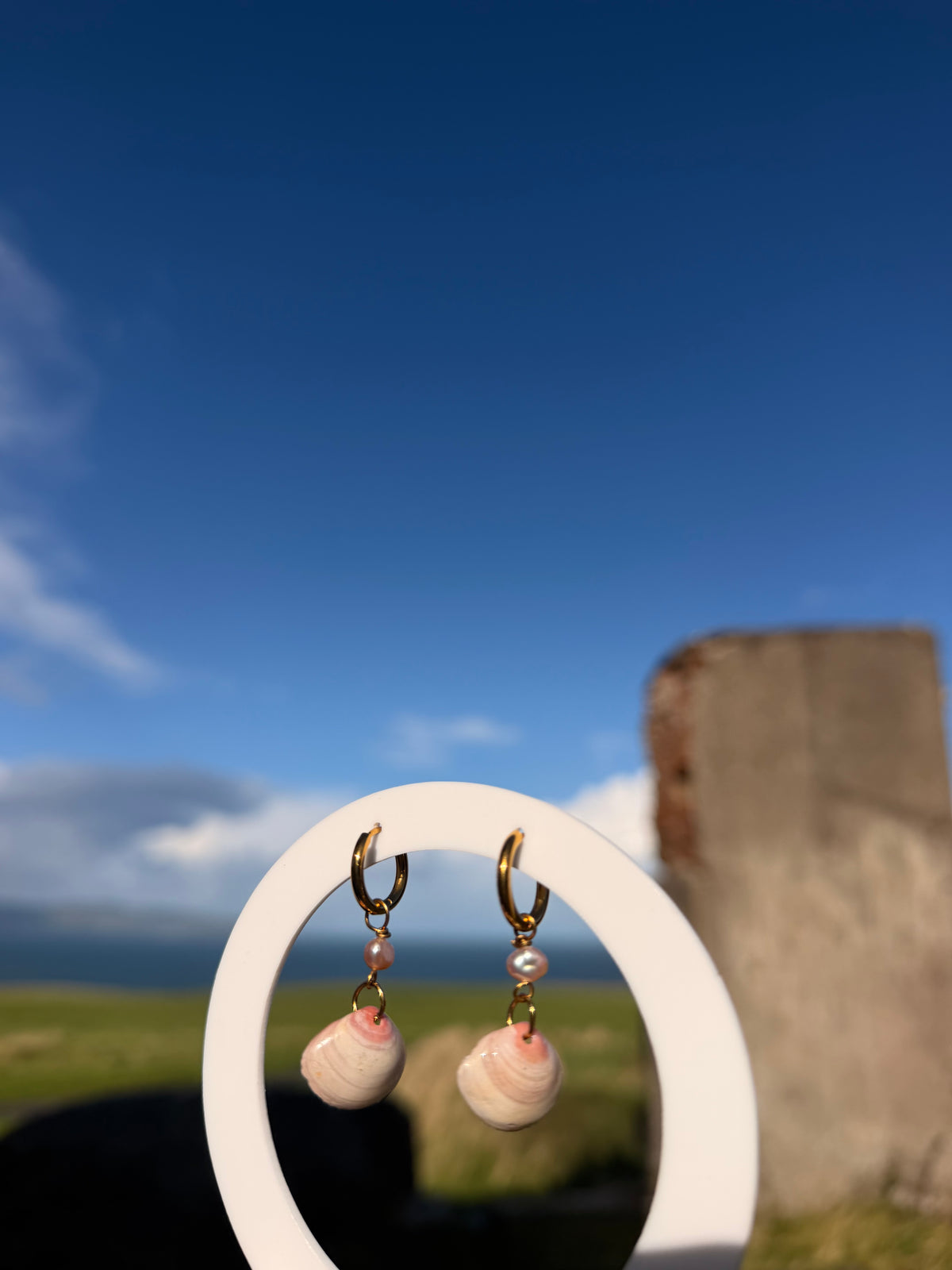 Causeway Blush Pearl Shell Earrings