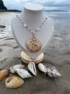 Afterglow at Dunluce Pearl Scallop Necklace