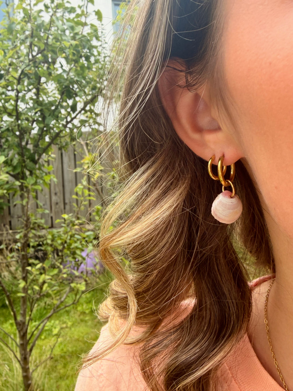 Causeway Blush Shell Earrings