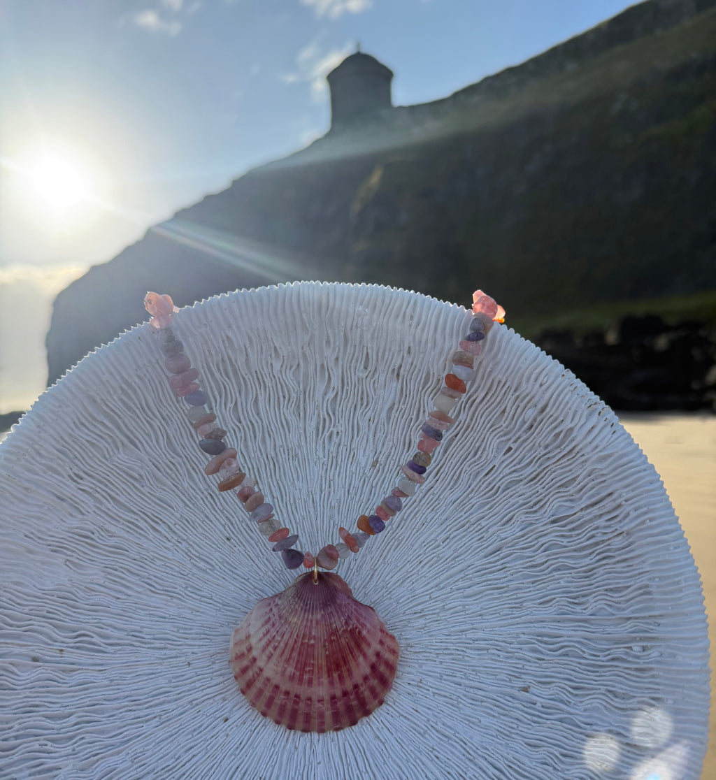 Pink Cove Shallop Necklace