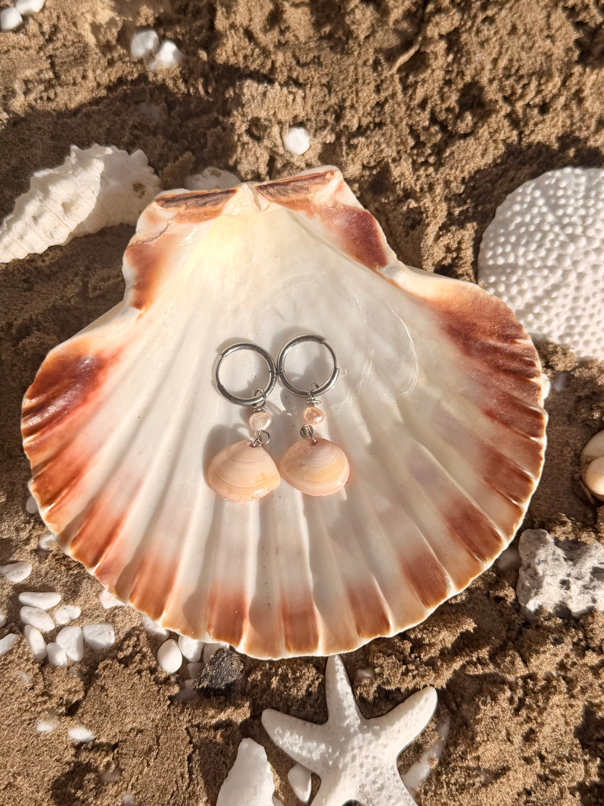 Causeway Blush Shell Pearl Earrings