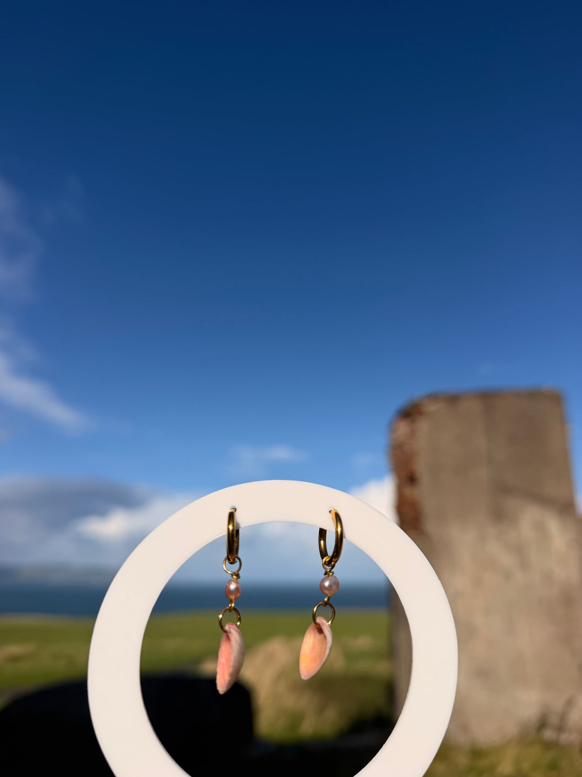 Causeway Blush Pearl Shell Earrings