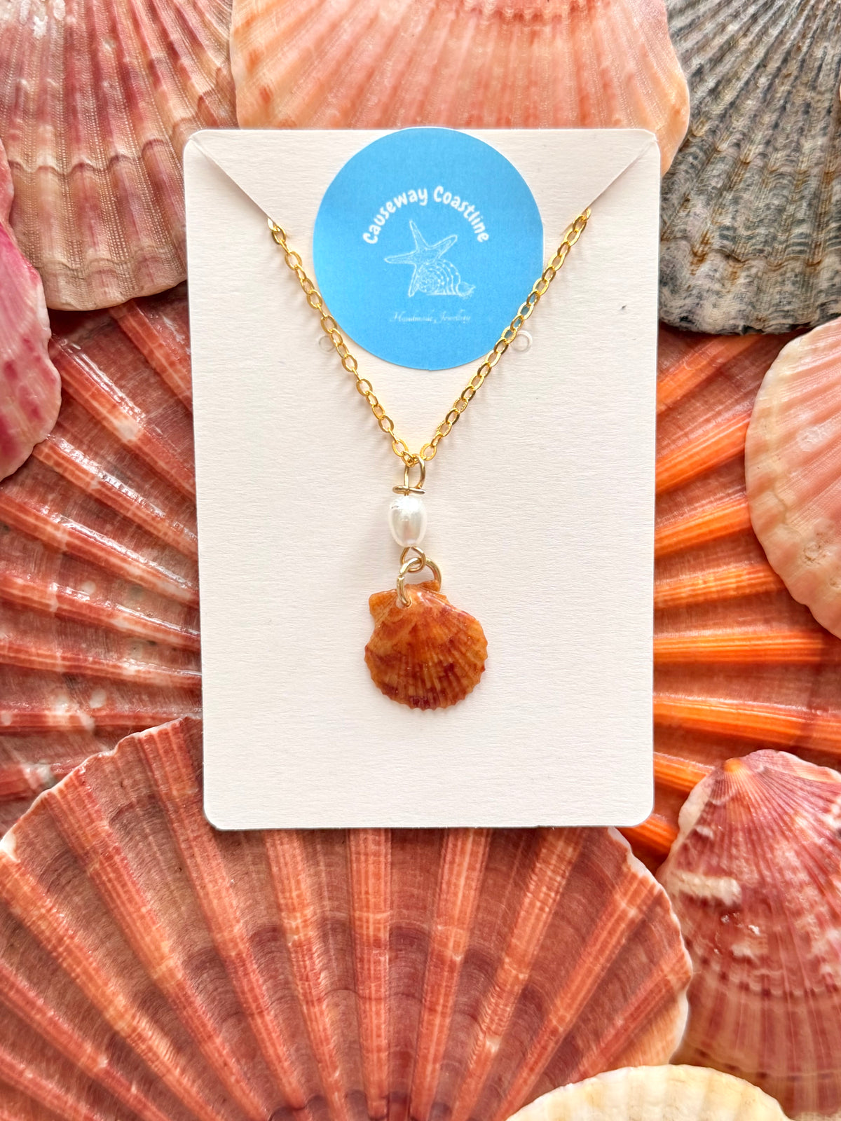 Castlerock Pearl Scallop Necklace