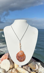 Sunset Castlerock Pearl Scallop Necklace