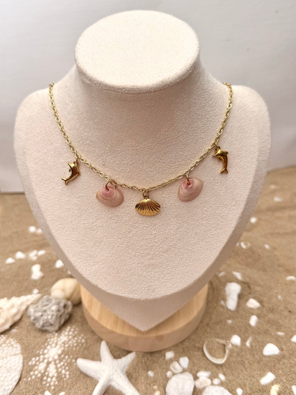Causeway Blush Charm Necklace