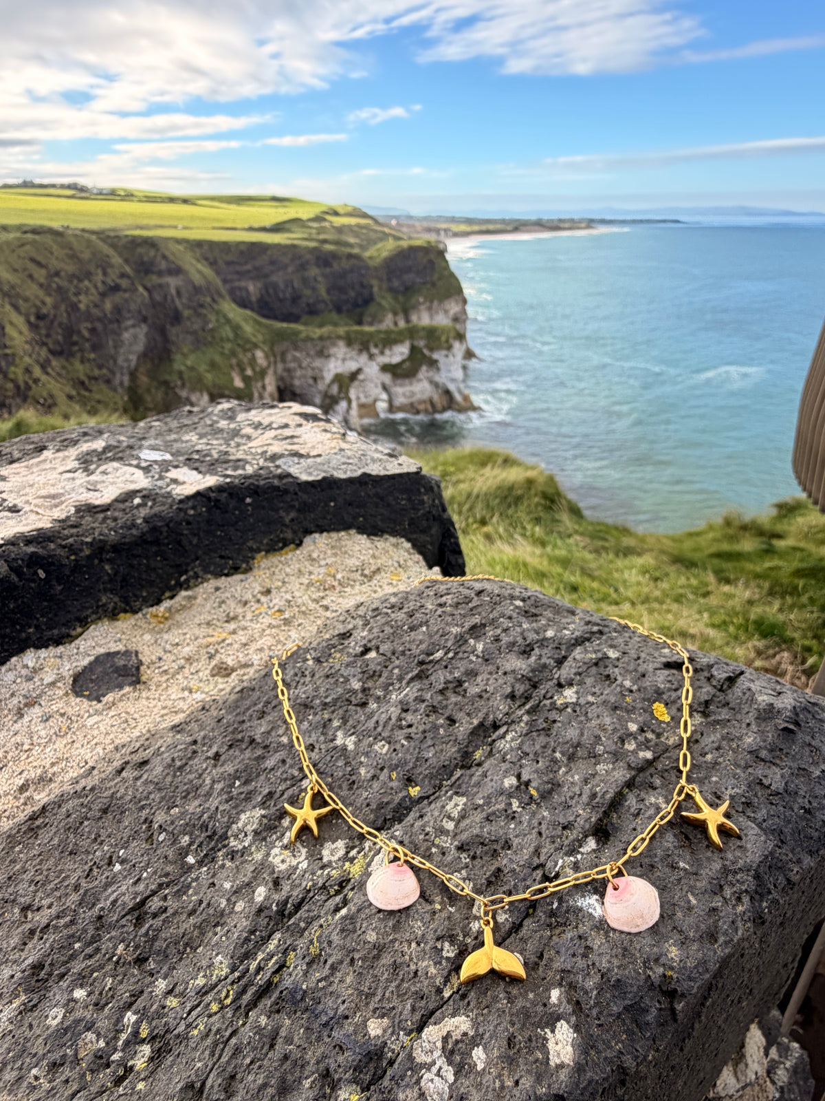 Causeway Blush Charm Shell Necklace