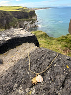 Sun & Shell Charm Necklace