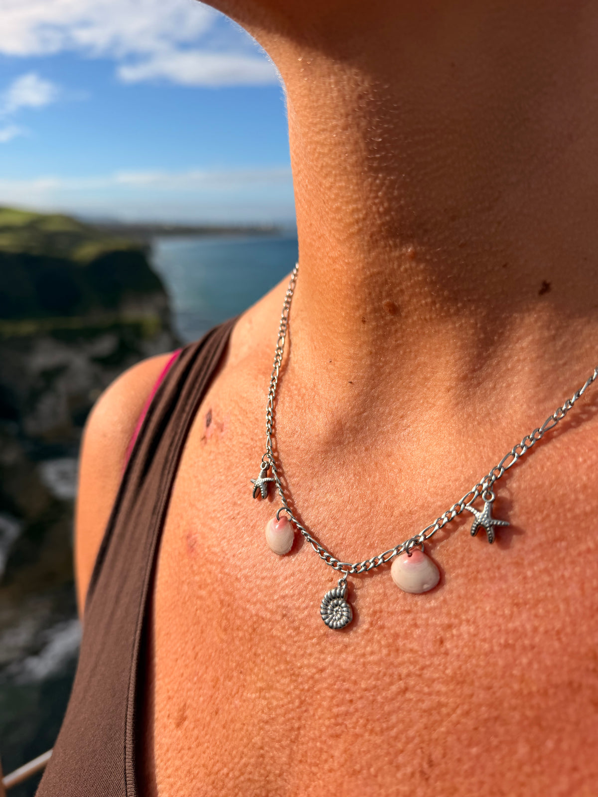 Causeway Blush Charm Necklace