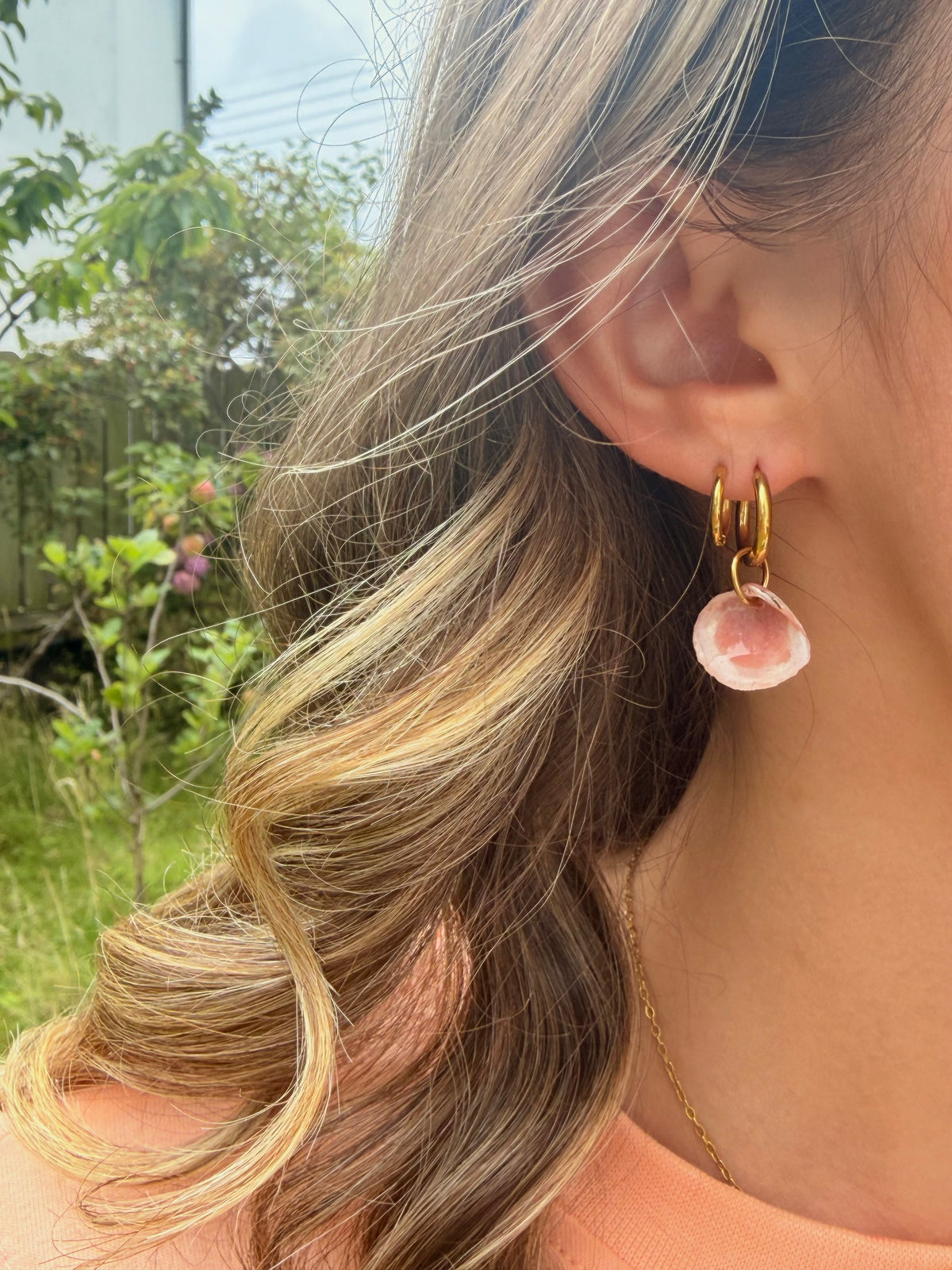 Causeway Blush Shell Earrings