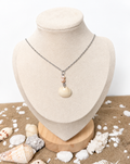White Rocks Pink Pearl Shell Necklace