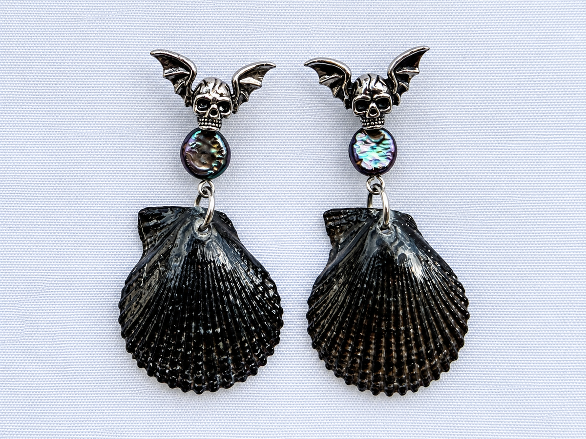 Bats Of Ballycastle Shell Earrings
