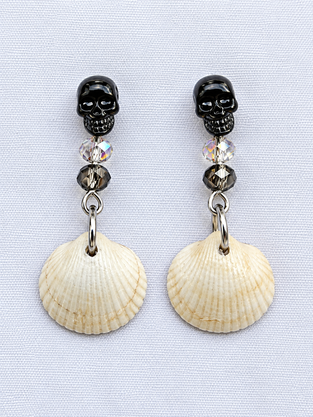 Ghosts Of Dunluce Skull & Shell Earrings