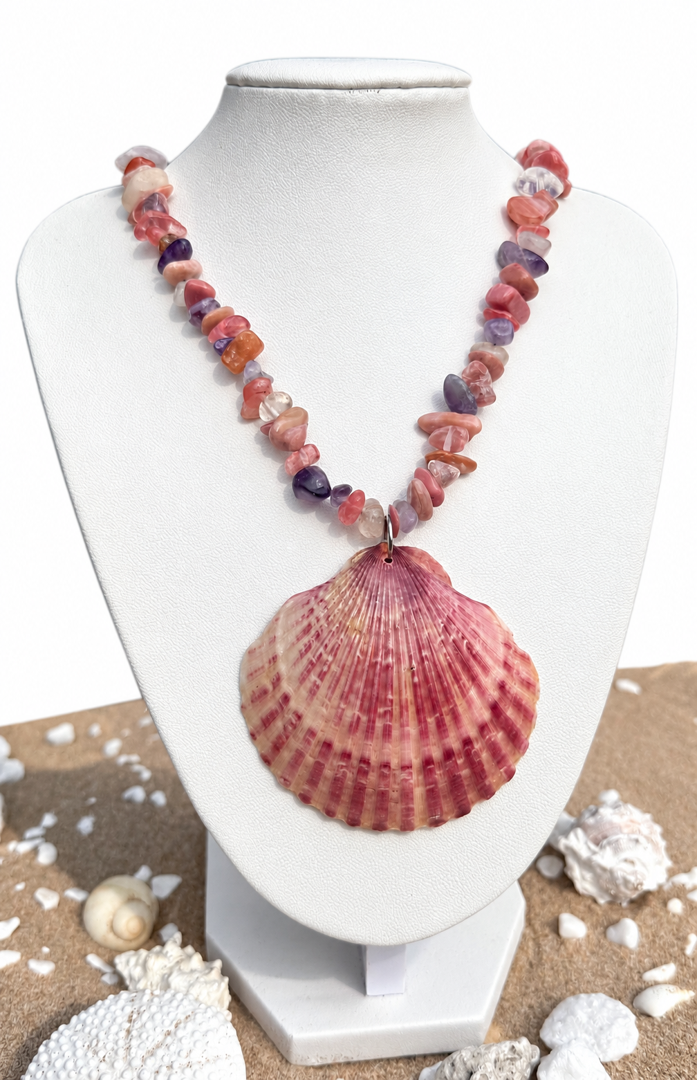 Pink Cove Shallop Necklace
