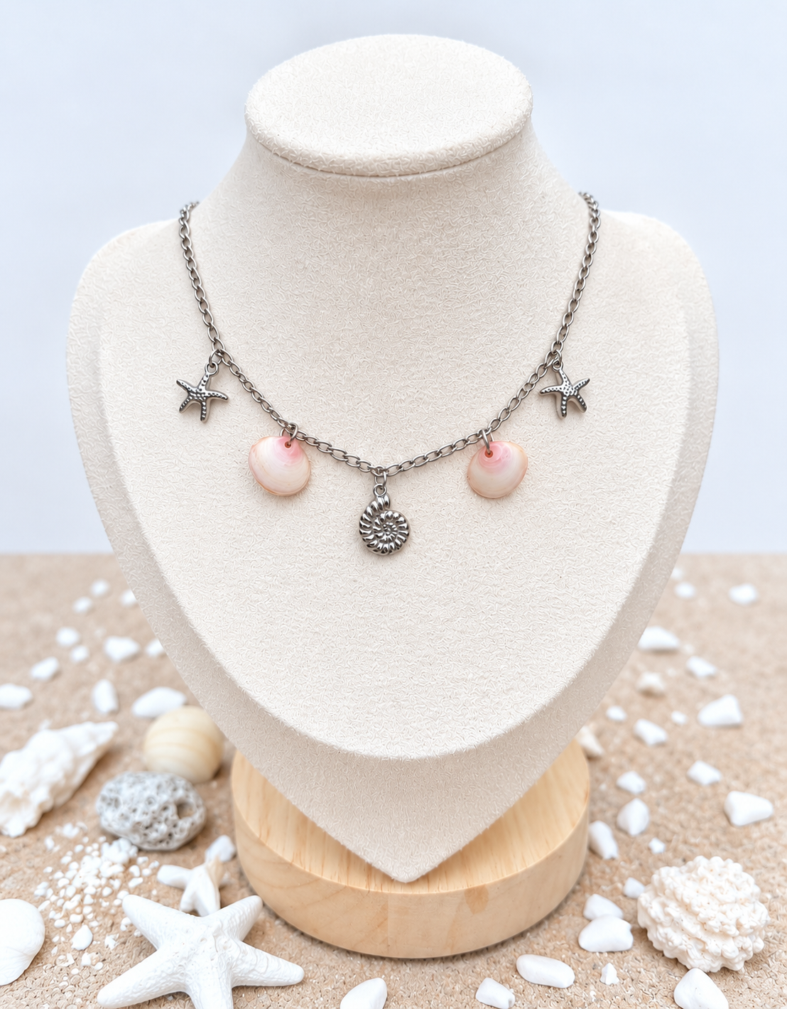 Causeway Blush Charm Necklace