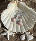 Blush Tides on the Rocks Shell Earrings